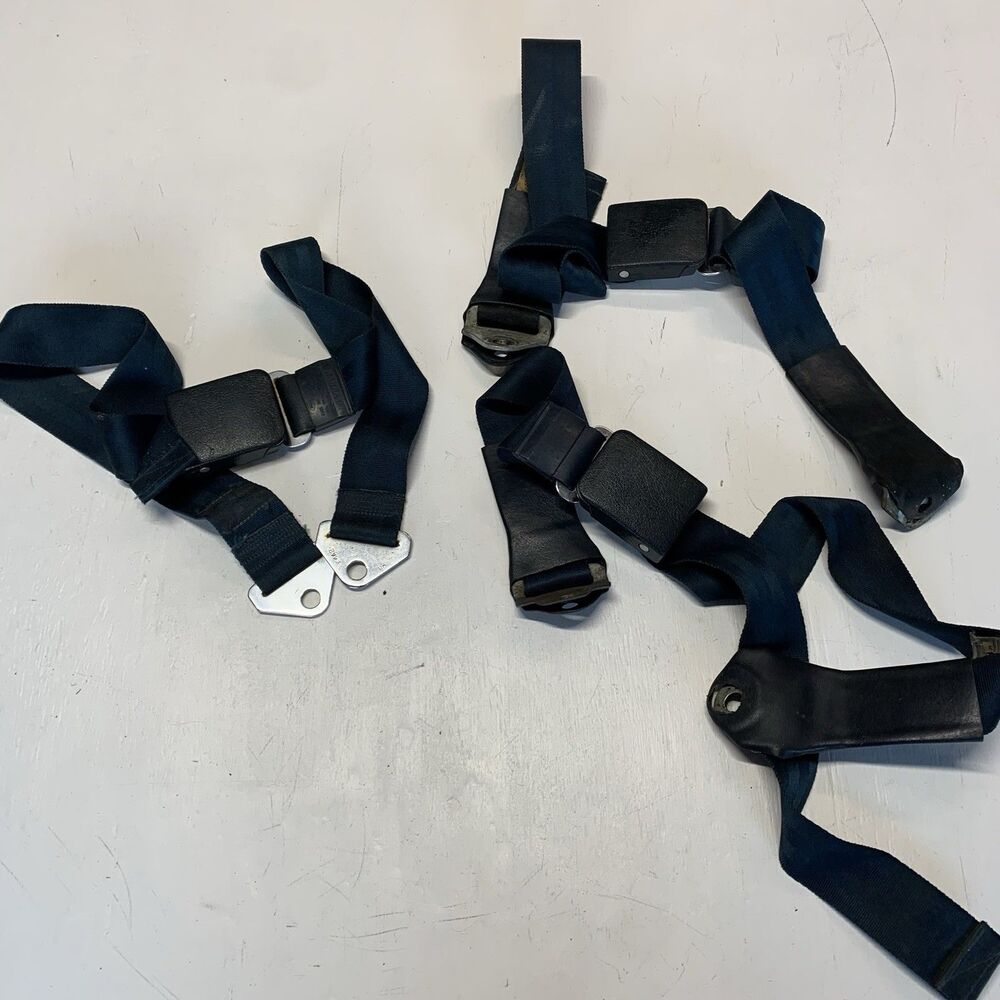 1966 Ford Fairlane Front Seat Plus Front Passengers Belt Asy Blue B5A JR 1-66
